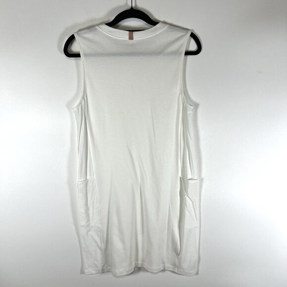 LUNYA Cool paneled sleeveless short‎ Mini dress white Lounge Wear Small Designer - Picture 7 of 9